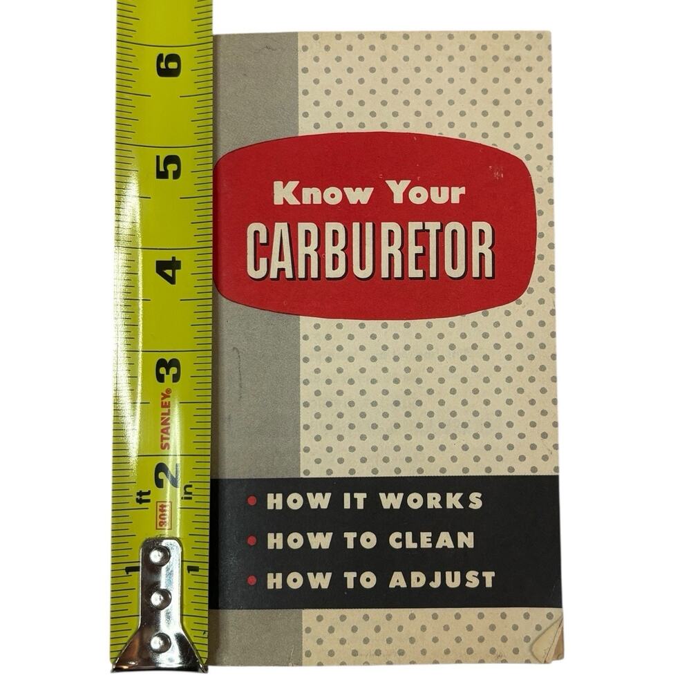 VTG 1958 "Know Your Carburetor" Gum Out Advertisement Automotive Car Repair 50s - Picture 3 of 12